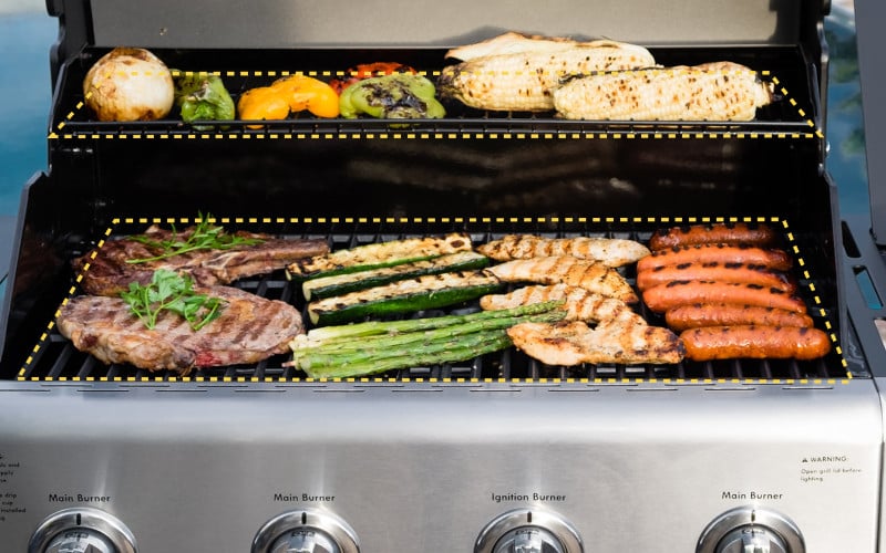 Kenmore Standard grill 4-palnikowy z dużą powierzchnią rusztu
