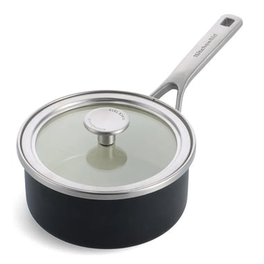 2,4L Rondel emaliowany z pokrywką czarny mat - 5
