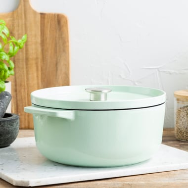 5,2L Garnek żeliwny pistacjowy - 5
