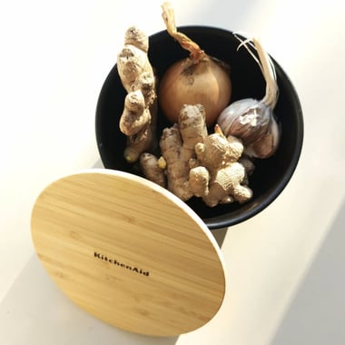 Miseczka ceramiczna 15cm z pokrywą czarny mat - 3