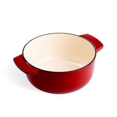 3,3L Garnek żeliwny czerwony - 4