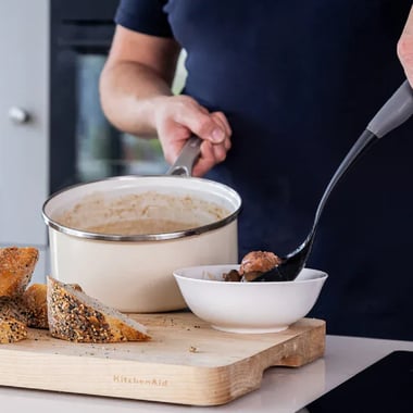 Łyżka kuchenna ażurowa Coreline szara - 3