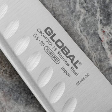 Nóż Santoku 13 cm żłobiony | Global GS-90 - 3