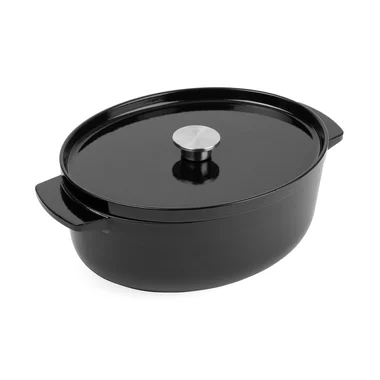 5,6L Brytfanka żeliwna czarna