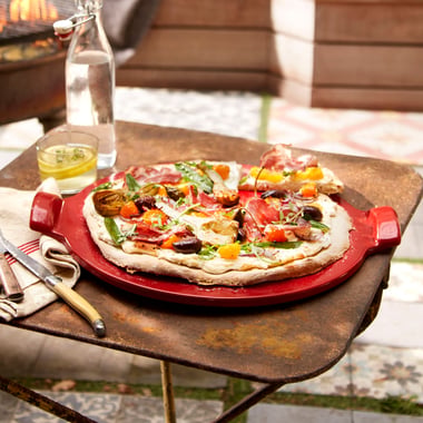 Kamień do pizzy gładki czerwony Emile Henry - 5