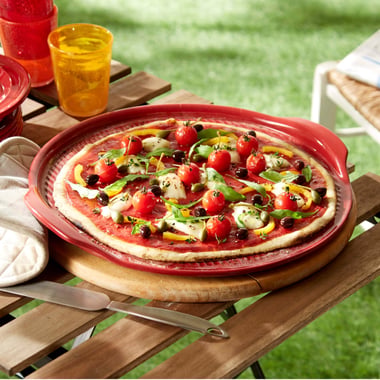 Kamień do pizzy 37cm czerwony Emile Henry - 5