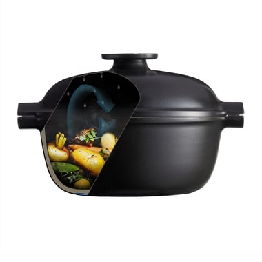 Garnek ceramiczny 2L czarny Emile Henry - 5