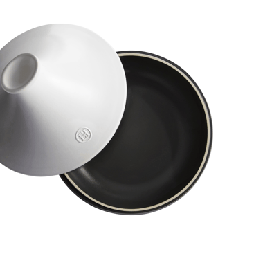Tagine 26cm 2L czarno-biały Emile Henry - 4