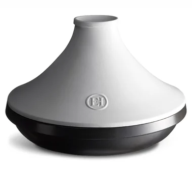 Tagine 33cm 4L czarno-biały Emile Henry