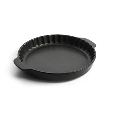 Forma ceramiczna do tarty 29 cm czarny mat - 2