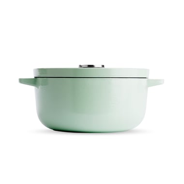 3,3L Garnek żeliwny pistacjowy - 2