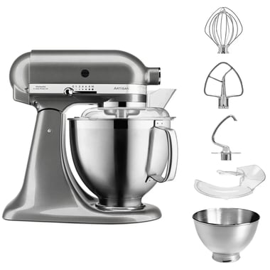 Mikser KitchenAid Artisan Srebrzystopopielaty - 2